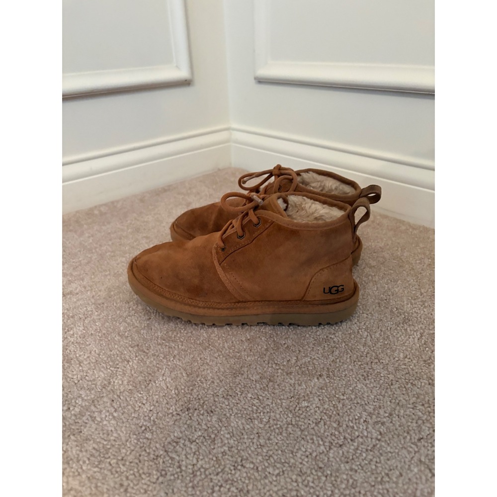 UGG Neumel Chestnut Suede Lace Up Ankle Chukka Boots Womens 7
